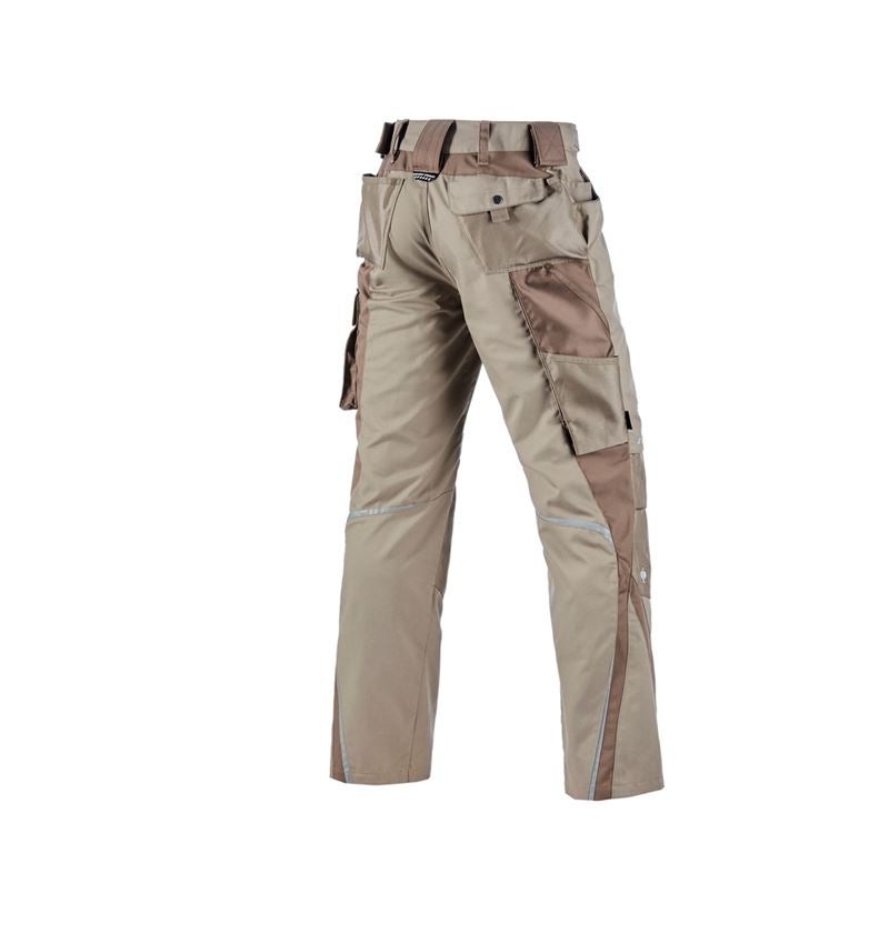 Menuisiers: Pantalon à taille élastique e.s.motion + glaise/tourbe 2