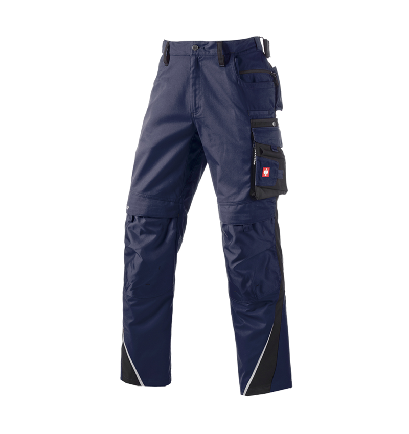 Menuisiers: Pantalon à taille élastique e.s.motion + bleu foncé/noir 2