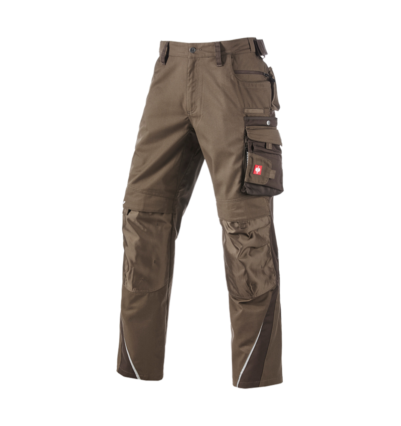 Pantalons de travail: Pantalon à taille élastique e.s.motion + noisette/marron 2