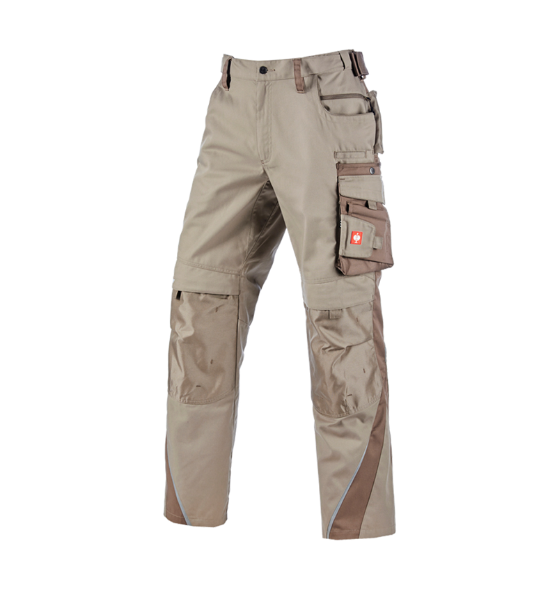 Pantalons de travail: Pantalon à taille élastique e.s.motion + glaise/tourbe 1