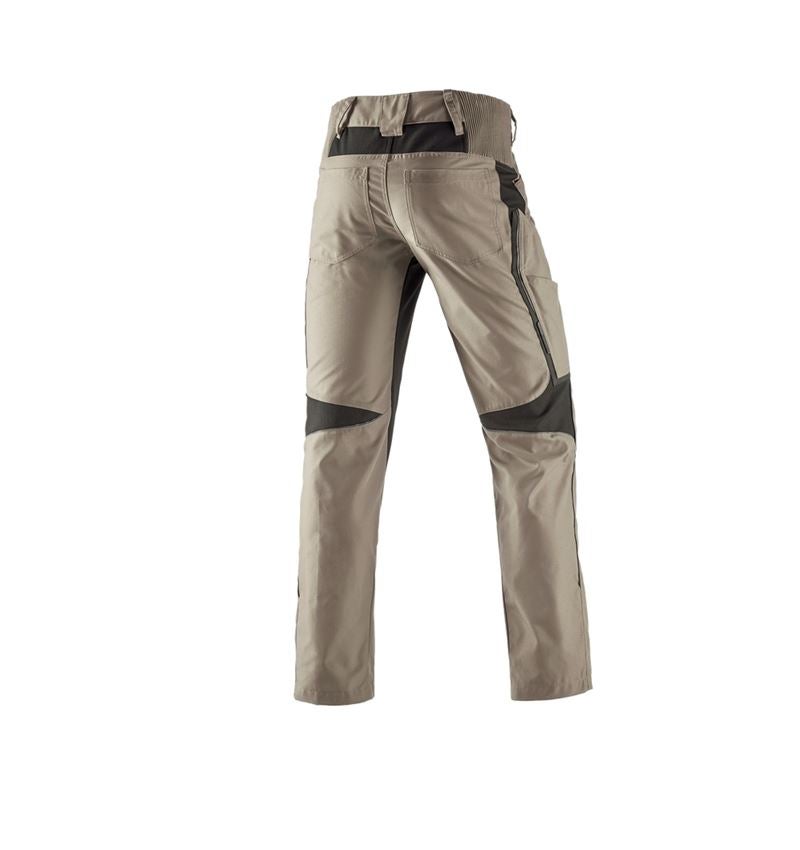 Pantalons de travail: Pantalon à taille élastique e.s.vision, hommes + glaise/noir 3