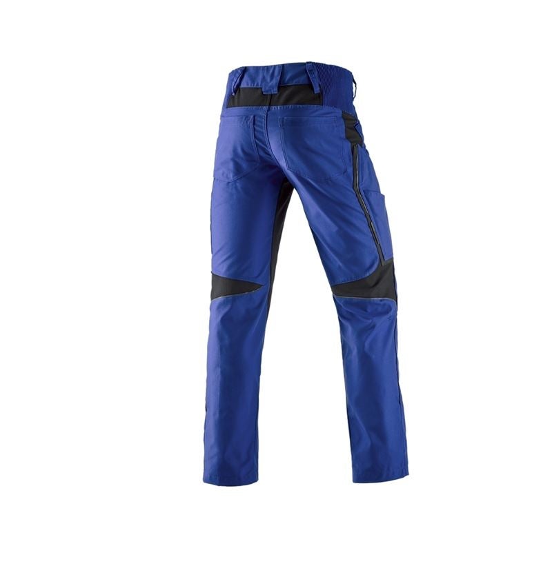 Horti-/ Sylvi-/ Agriculture: Pantalon à taille élastique e.s.vision, hommes + bleu royal/noir 3