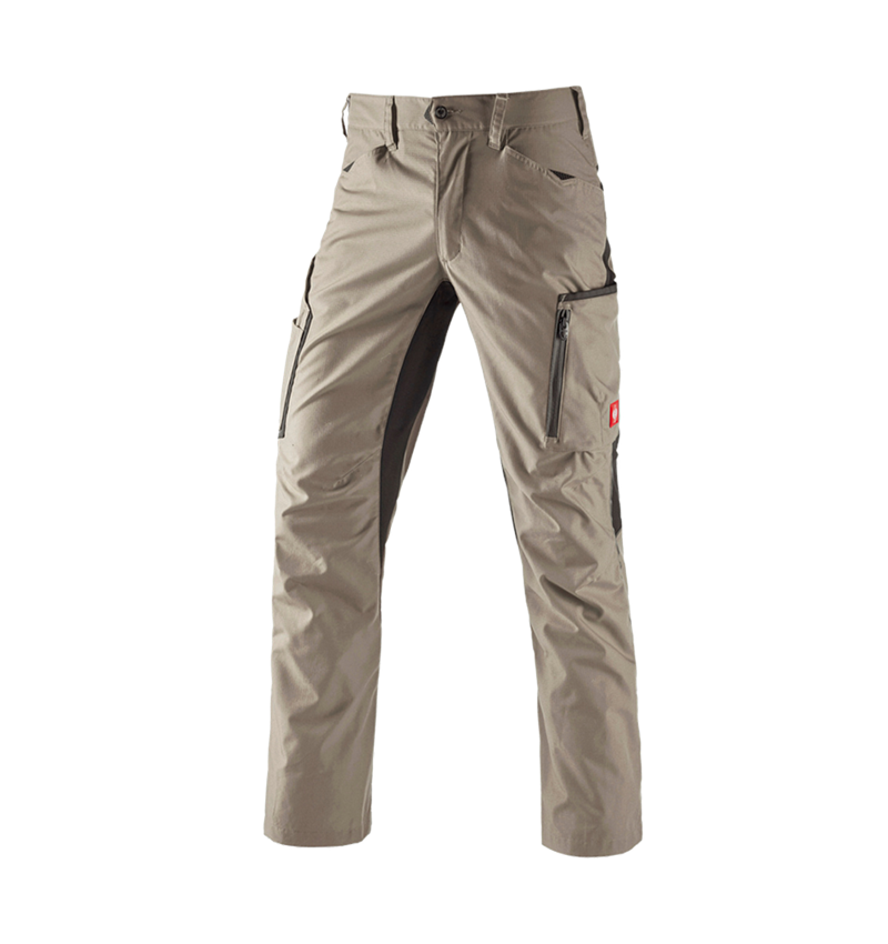 Pantalons de travail: Pantalon à taille élastique e.s.vision, hommes + glaise/noir 2