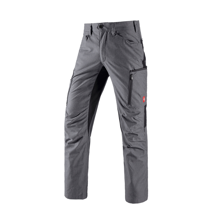 Froid: Pantalon à taille élastique d'hiver e.s.vision + ciment mélange/noir 1