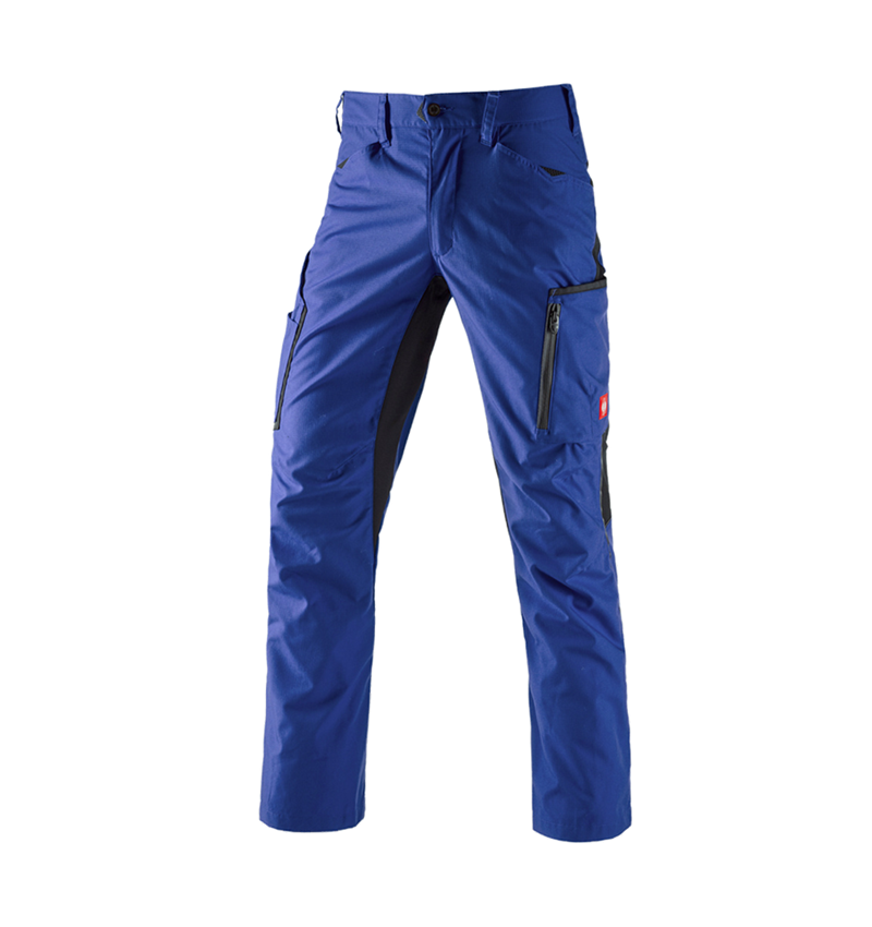 Froid: Pantalon à taille élastique d'hiver e.s.vision + bleu royal/noir