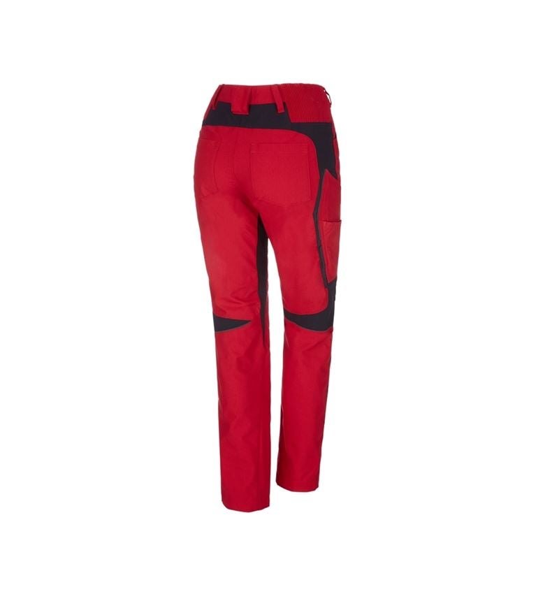 Installateurs / Plombier: Pantalon d'hiver pour femmes e.s.vision + rouge/noir 3
