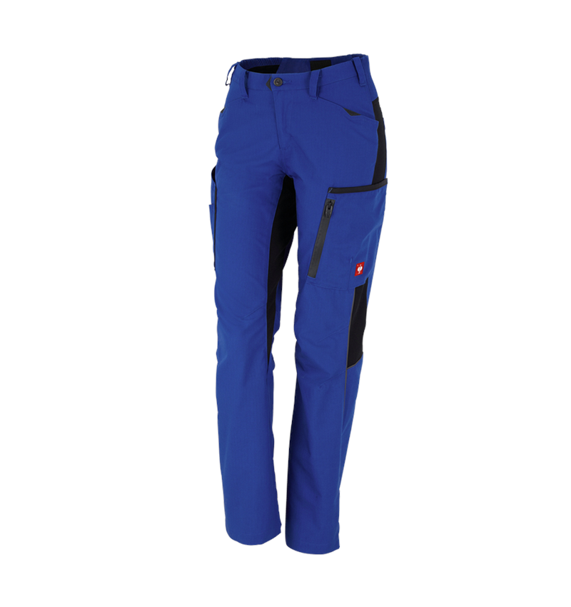 Menuisiers: Pantalon d'hiver pour femmes e.s.vision + bleu royal/noir