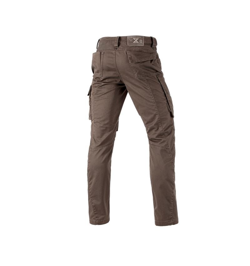 Menuisiers: Pantalon à taille élastique e.s.motion ten + marron 3