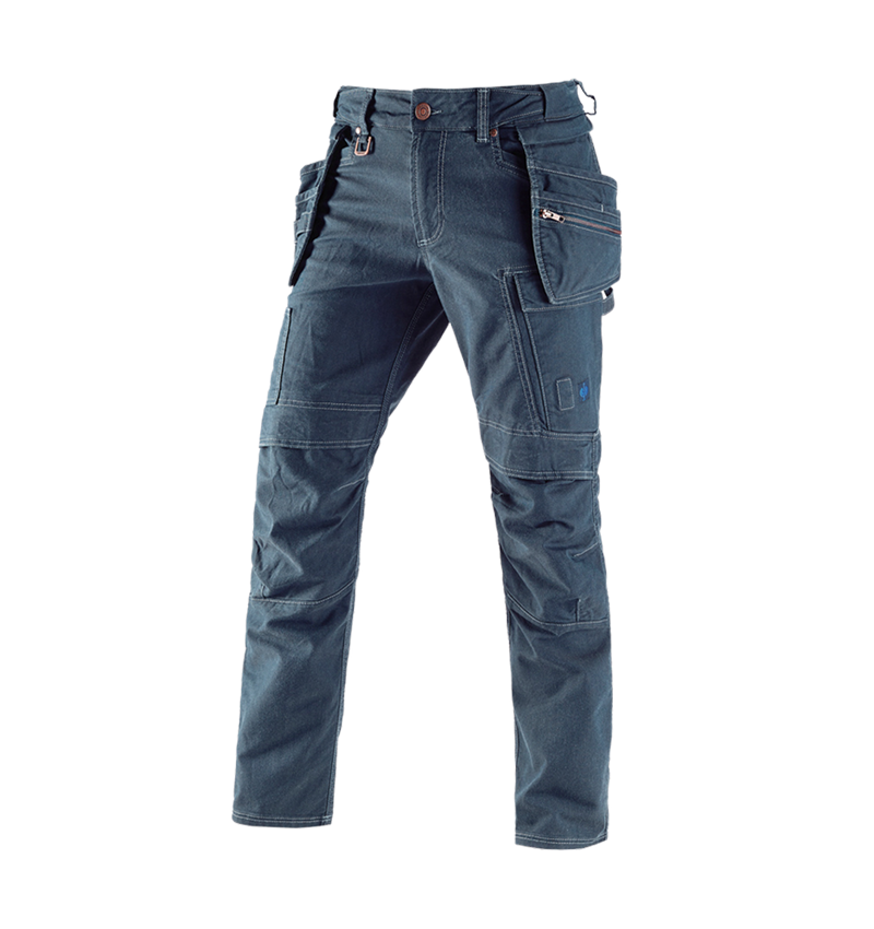 Menuisiers: Pantalon à taille élastique holster e.s.vintage + bleu arctique 2