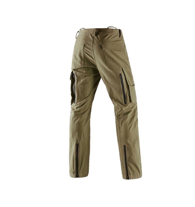 Pantalons de travail: Pantalon forest.élas. anticoupure e.s.cotton touch + vert boue 3