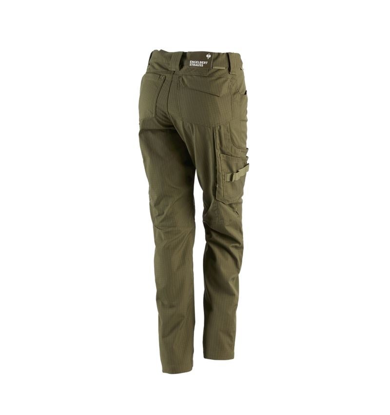 Thèmes: Pantalon à taille élast. e.s.concrete solid femmes + vert boue 3