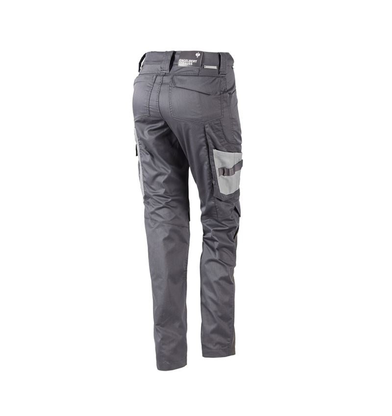 Pantalons de travail: Pantalon à taille élast. e.s.concrete light,femmes + anthracite/gris perle 3