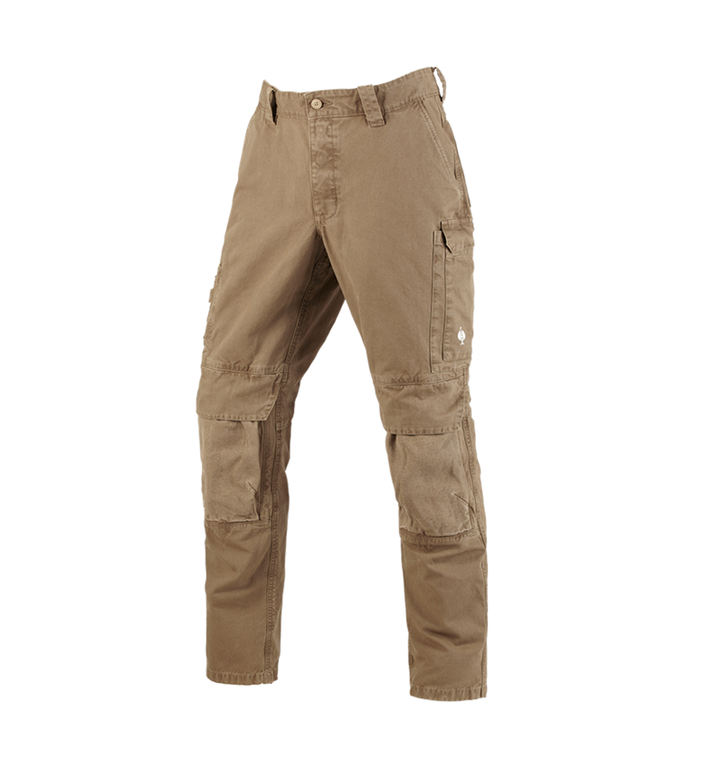 Pantalons de travail: Pantalon à taille élastique e.s.botanica + beige nature 2