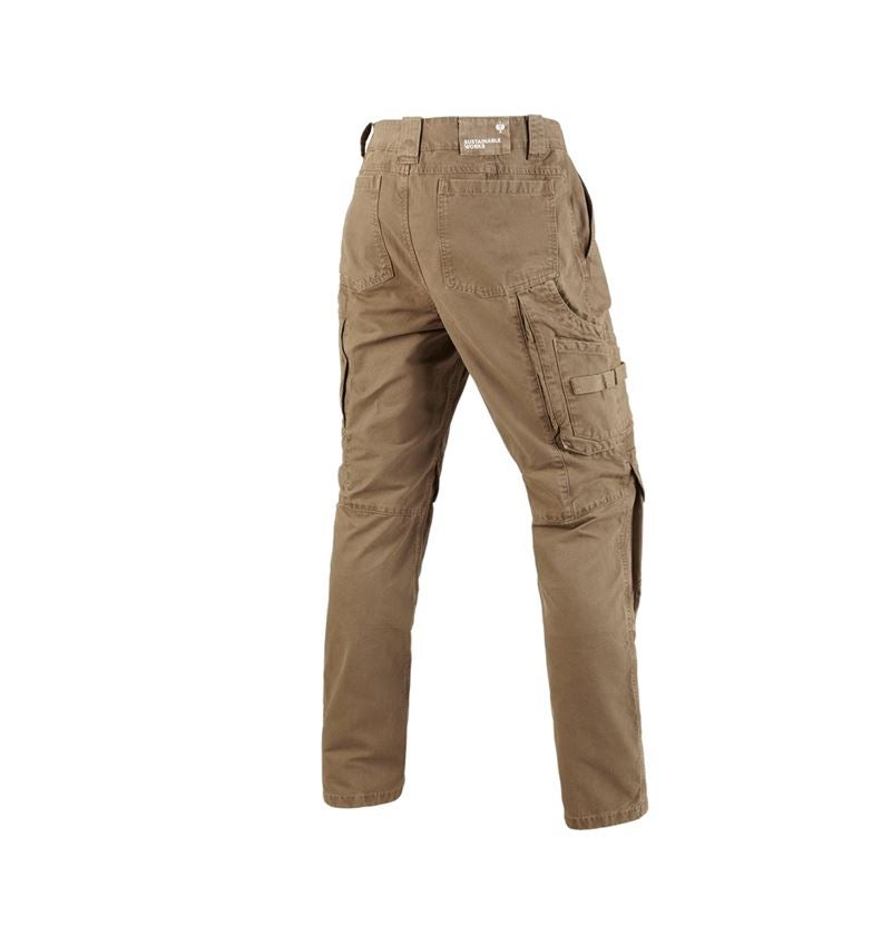Pantalons de travail: Pantalon à taille élastique e.s.botanica + beige nature 3