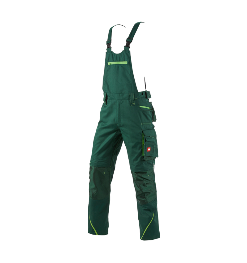 Pantalons de travail: Salopette e.s.motion 2020 + vert/vert d'eau 2
