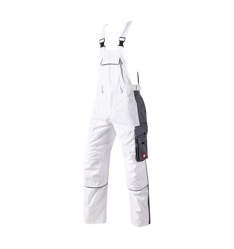 Pantalons de travail: Salopette e.s.active + blanc/gris 2