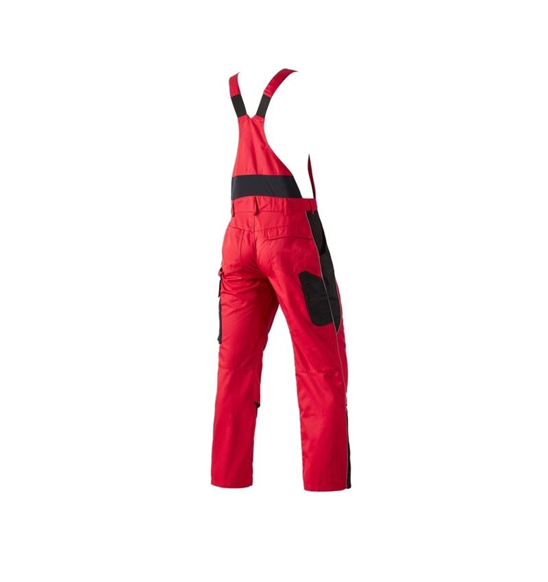 Pantalons de travail: Salopette e.s.active + rouge/noir 3