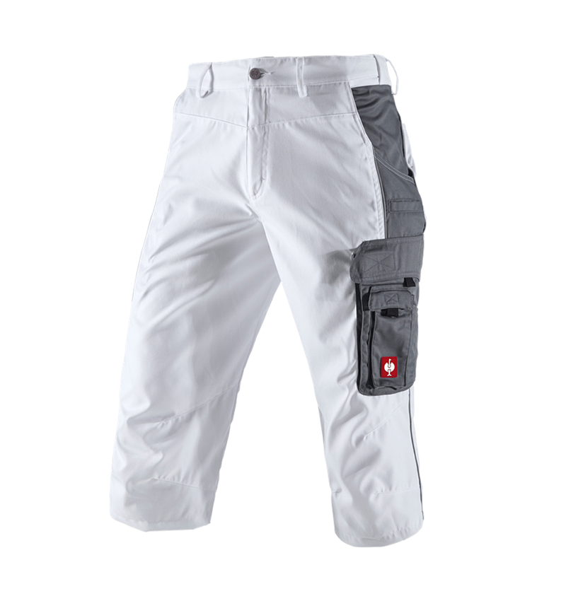 Pantalons de travail: Corsaire e.s.active + blanc/gris 2