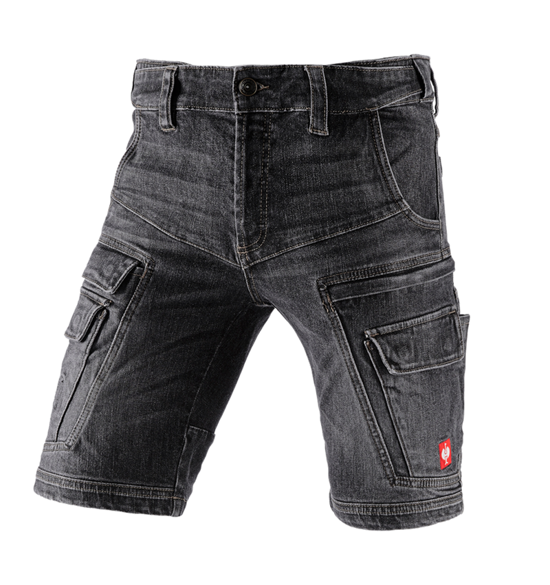 Installateur / Klempner: e.s. Cargo Worker-Jeans-Short POWERdenim + blackwashed 2
