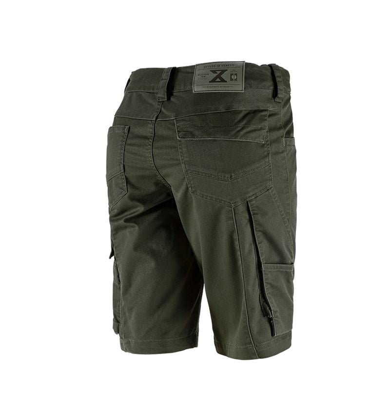 Pantalons de travail: Short e.s.motion ten, femmes + vert camouflage 3