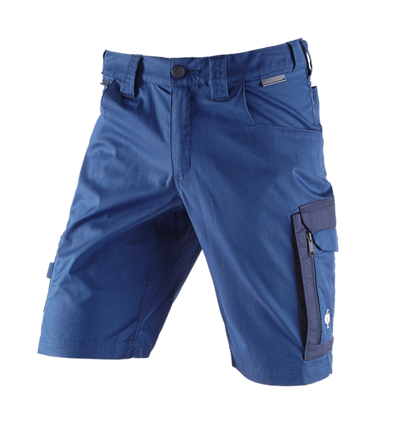 Pantalons de travail: Short e.s.concrete light + bleu alcalin/bleu profond 7