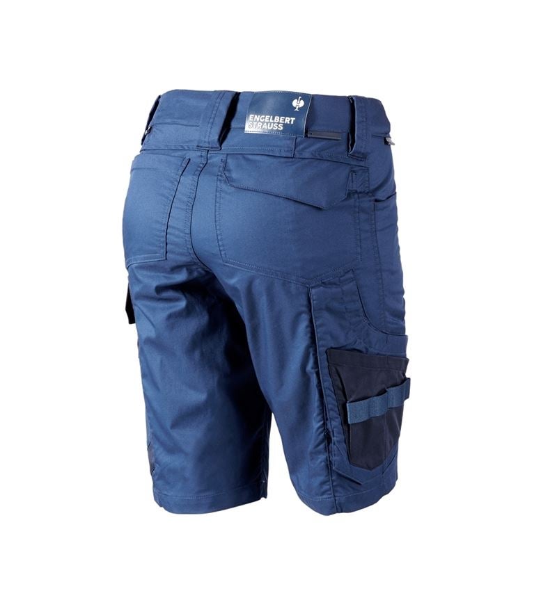 Pantalons de travail: Short e.s.concrete light, femmes + bleu alcalin/bleu profond 3