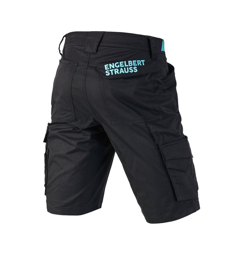 Pantalons de travail: Short e.s.trail + noir/lapis turquoise 3