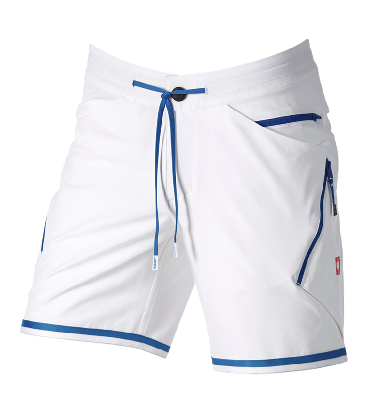 Pantalons de travail: Short e.s.ambition + blanc/bleu gentiane 8