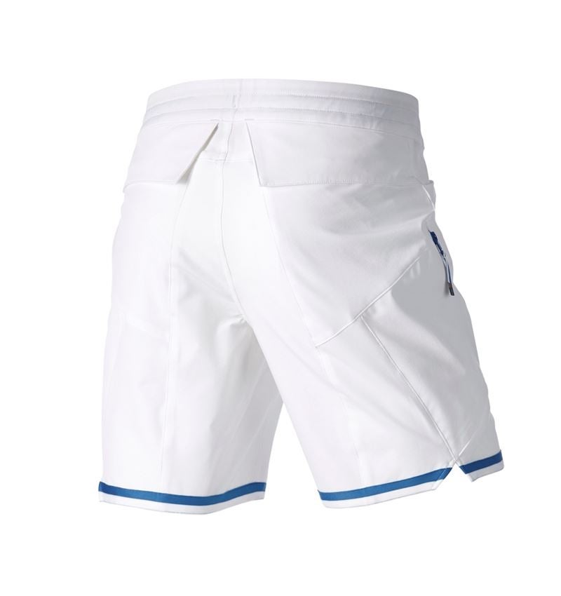Pantalons de travail: Short e.s.ambition + blanc/bleu gentiane 9