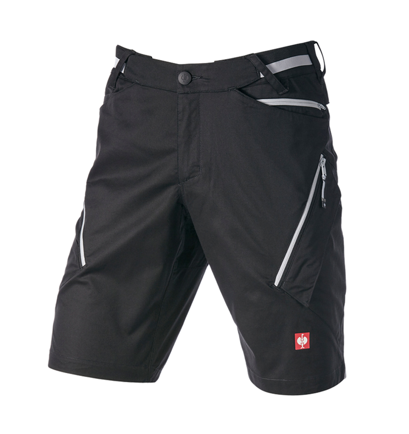 Pantalons de travail: Short à poches multiples e.s.ambition + noir/platine 5