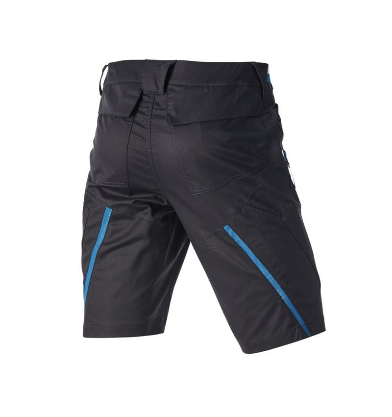 Pantalons de travail: Short à poches multiples e.s.ambition + graphite/bleu gentiane 6