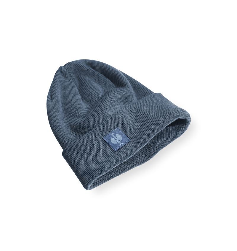 Accessoires: Bonnet tricoté e.s.iconic + bleu oxyde