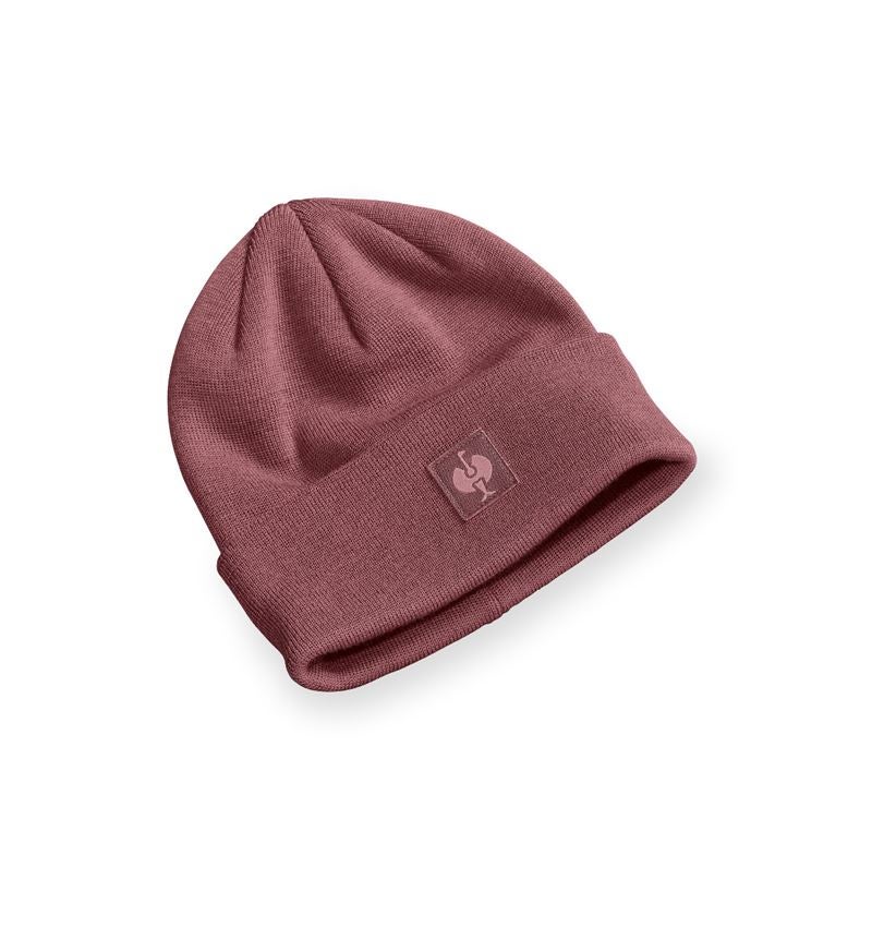 Accessoires: Bonnet tricoté e.s.iconic + rouge oxyde