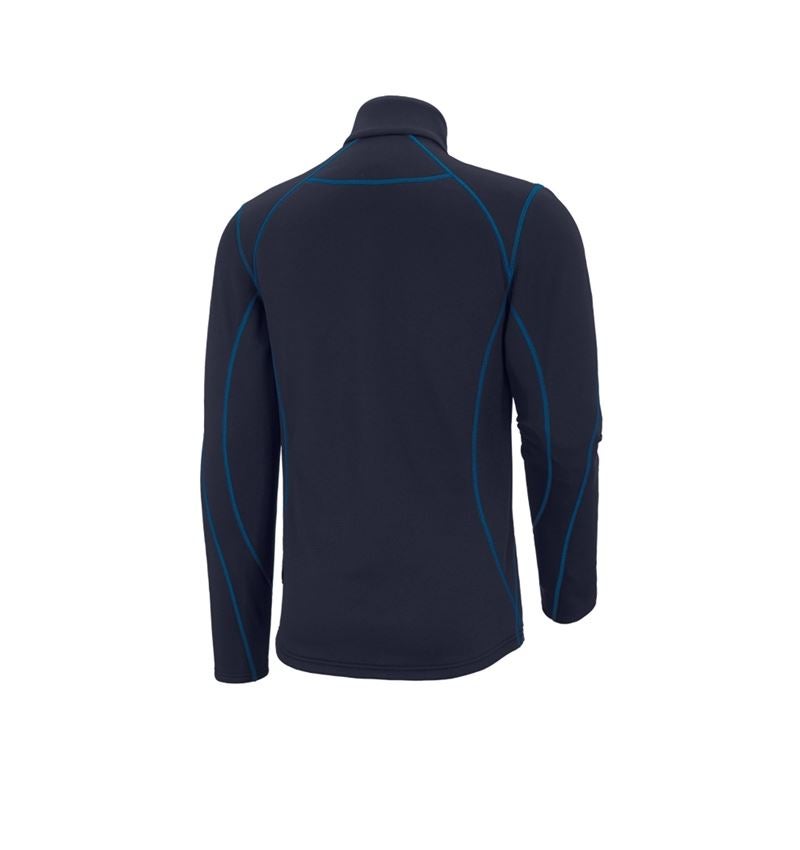 Shirts & Co.: Funkt.-Troyer thermo stretch e.s.motion 2020 + dunkelblau/atoll 3