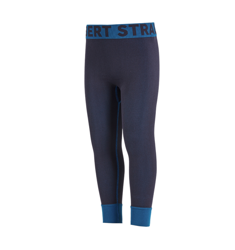 Vêtements thermiques: e.s. Pantalon long foncti. uniforme - warm,enfants + bleu foncé 2