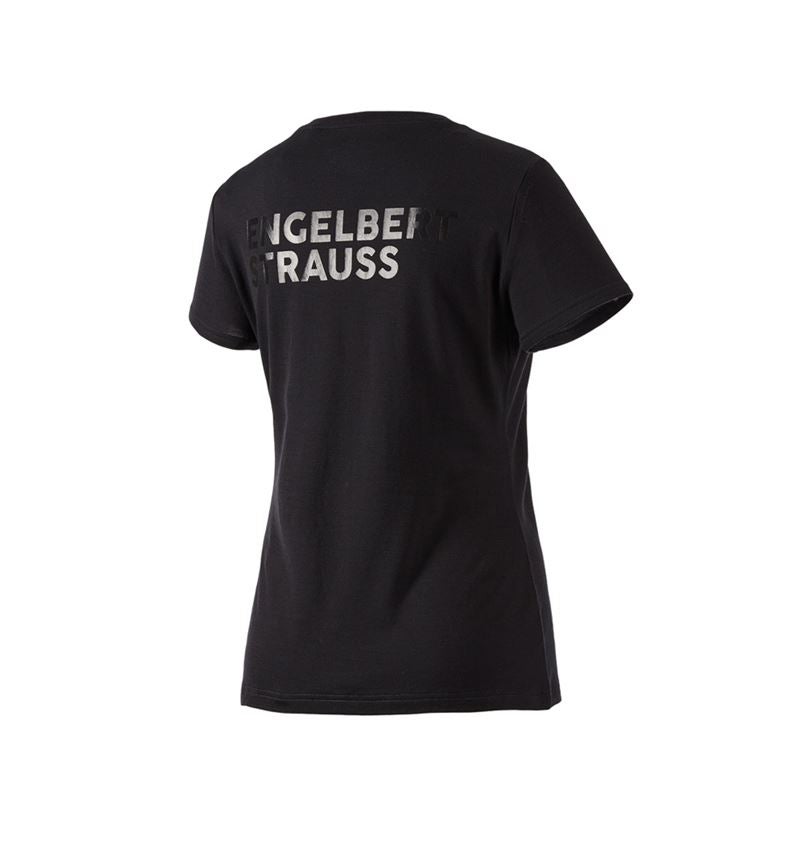 Hauts: T-Shirt Merino e.s.trail, femmes + noir 3