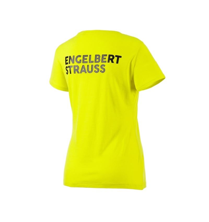 Bekleidung: T-Shirt Merino e.s.trail, Damen + acidgelb/schwarz 4