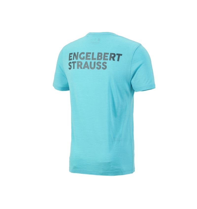 Hauts: T-Shirt Merino e.s.trail + lapis turquoise/anthracite 5