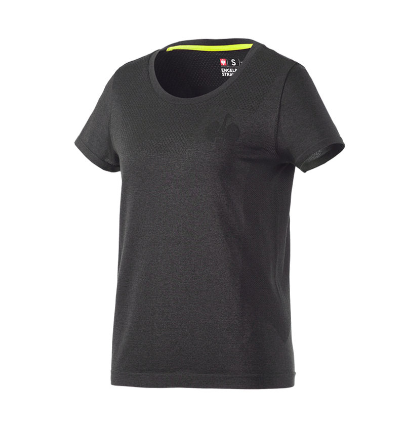 Themen: T-Shirt seamless e.s.trail, Damen + schwarz melange 2