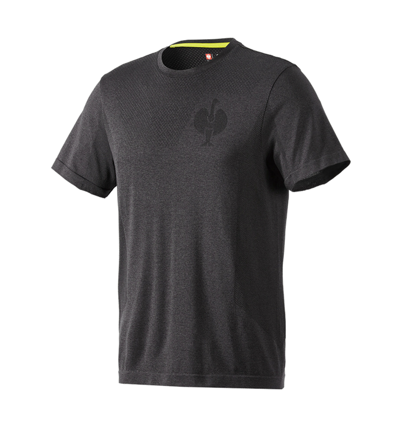 Bekleidung: T-Shirt seamless e.s.trail + schwarz melange 2