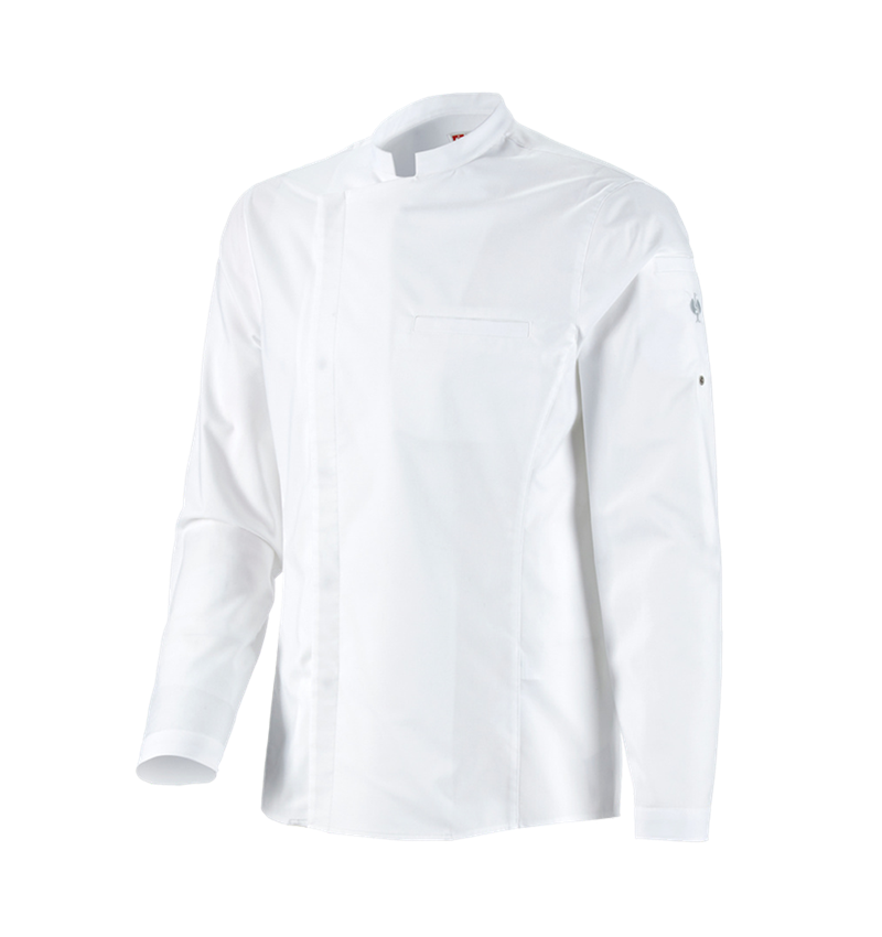 Shirts & Co.: e.s. Kochhemd + weiß 2