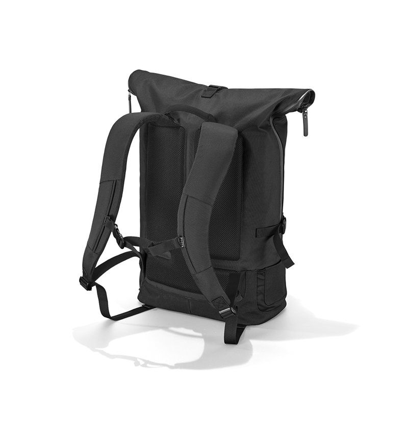 Accessoires: Rolltop-Rucksack e.s.work&travel + schwarz 5