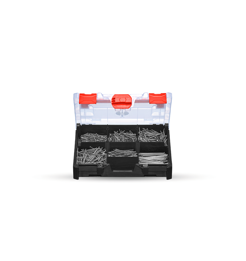 Clous: Assortiment de clous en acier dans STRAUSSbox mini