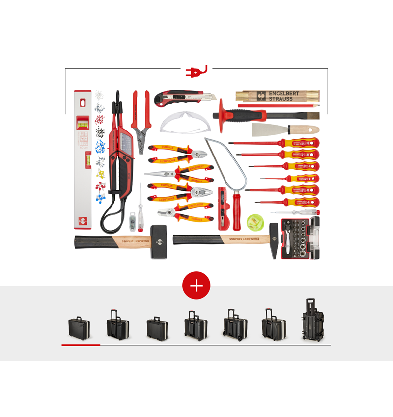 Mallette à outils: Jeu d'outils électrique avec coffre à outils