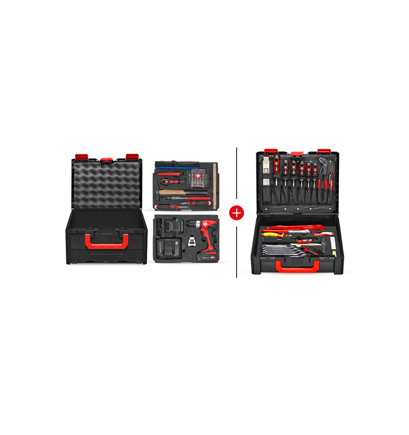 Outils électriques: Set d'outils STRAUSSbox 215 midi Install. Profi