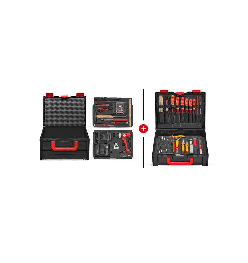 Werkzeuge: STRAUSSbox Werkzeug-Set 215 midi Elektro Profi