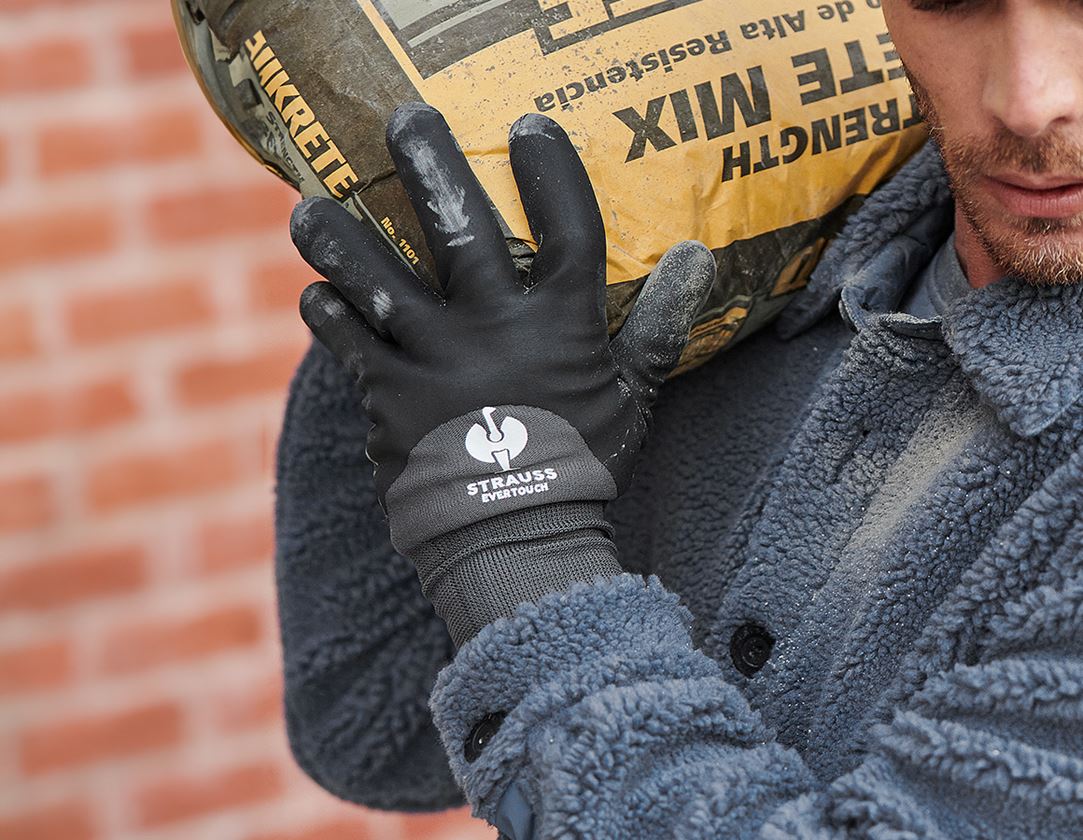 Weihnachts-Aktions-Sets: 4x Nitril-Handschuhe evertouch Winter Geschenk-Set + schwarz/grau