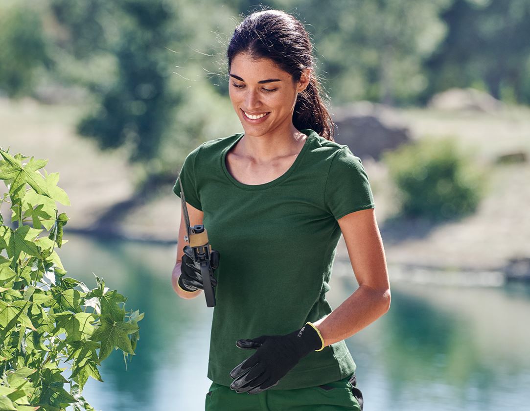 Schreiner / Tischler: e.s. Funktions T-Shirt poly cotton, Damen + grün