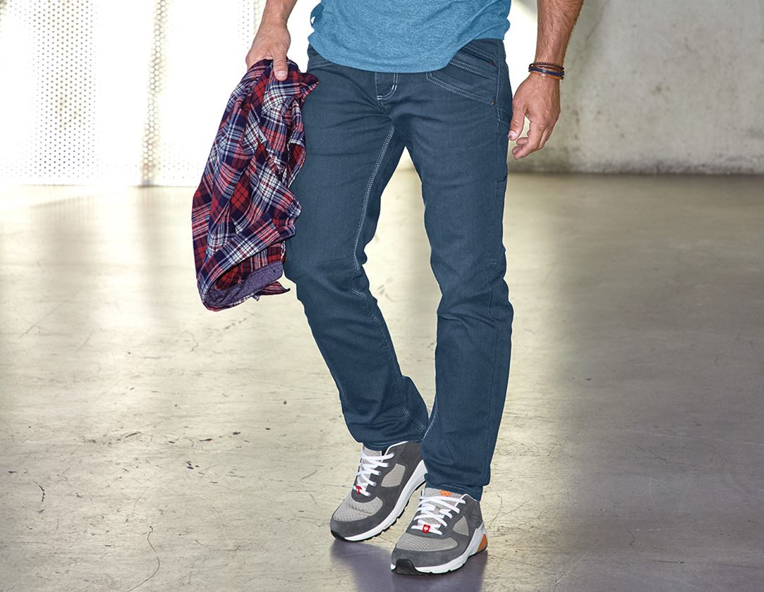 Menuisiers: Pantalon à poches multiples e.s.vintage + bleu arctique