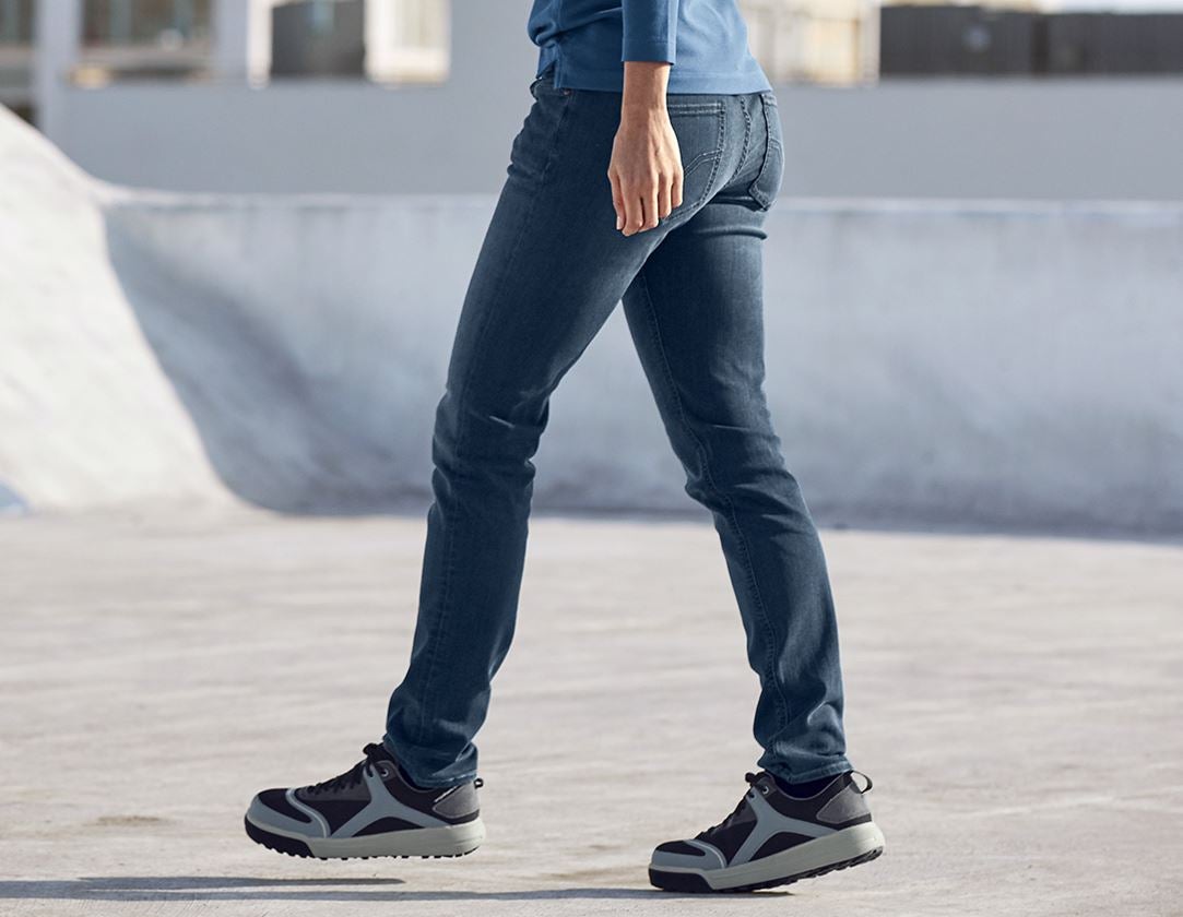 Pantalons de travail: e.s. Jeans stretch à 5 poches, femmes + mediumwashed 1